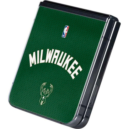 NBA Milwaukee Bucks Jersey Galaxy Z Flip5 5G Skin